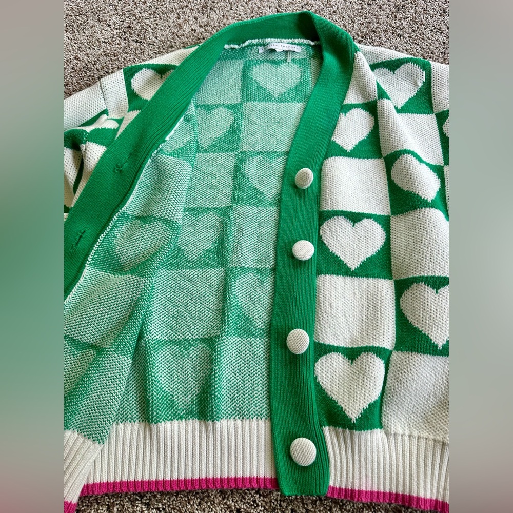 English Factory Heart Pattern Sweater - Picture 6 of 8